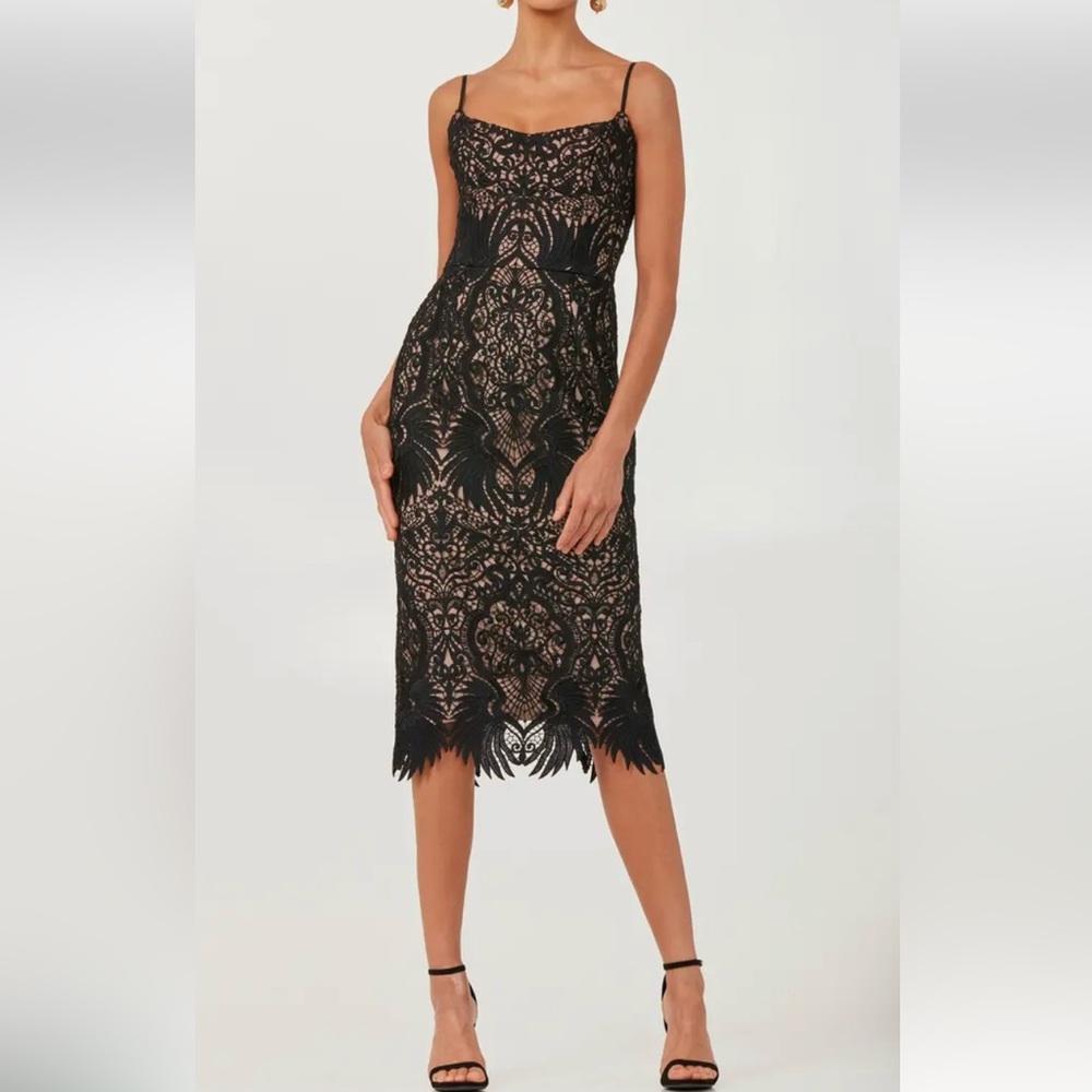 Helsi Claudia Lace Cocktail Midi Dress